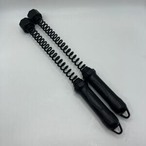 2Pcs Cordless Training Battle Rope Quiet Full-Body Fitness Rope for Home Workout
